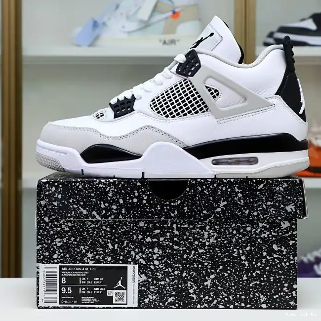AIR BLACK MILITARY Kimikick JORDAN 4 0816